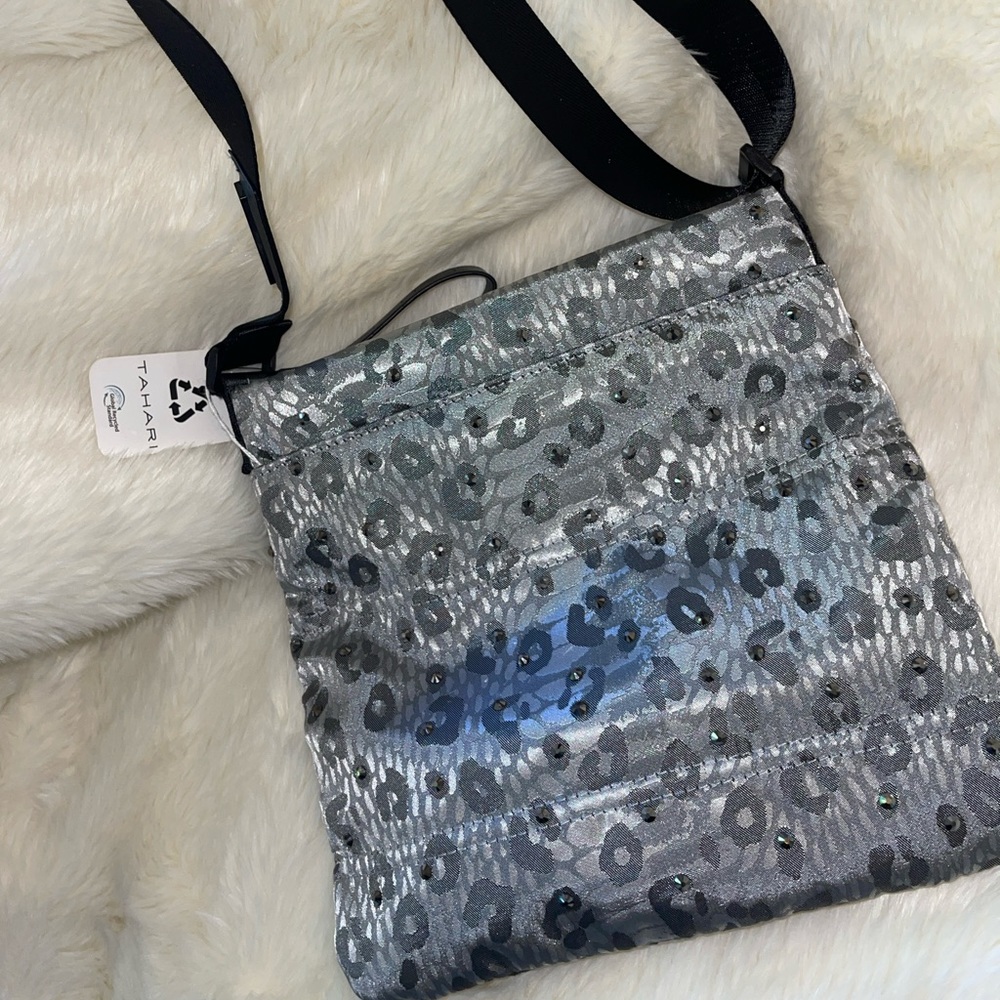 Rhinestoned cross body